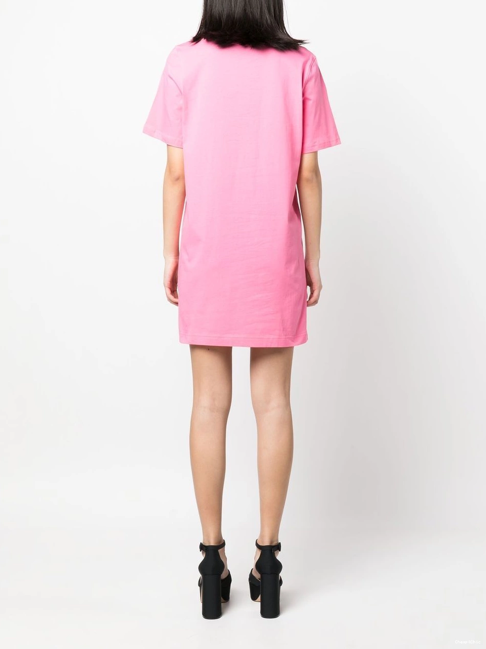 Cheap Love Women logo-print T-shirt Moschino dress 0426